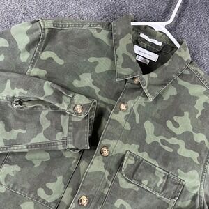 Urban Outfitters Shirt Mens M Medium Camo Oversized Fit Long Sleeve Button Up